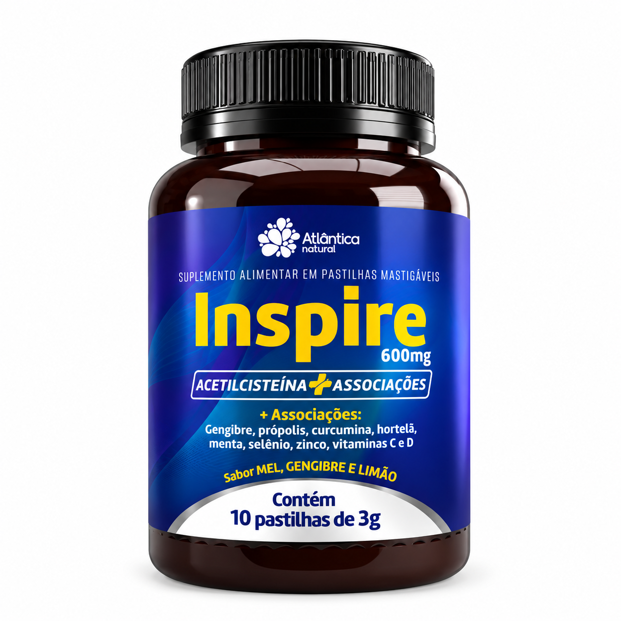 Atlantica Natural Inspire - 10 Pastilhas